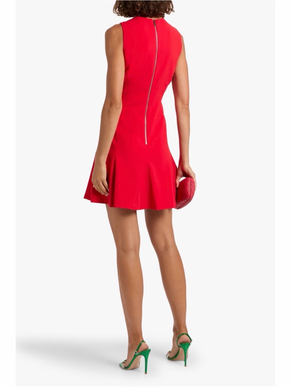 Alice & Olivia Sleeveless Red A-Line Dress - Picture 3 of 6